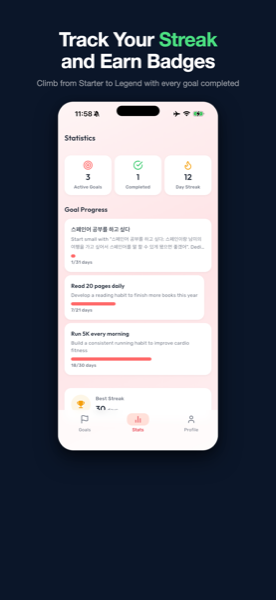 Level up and track your progress